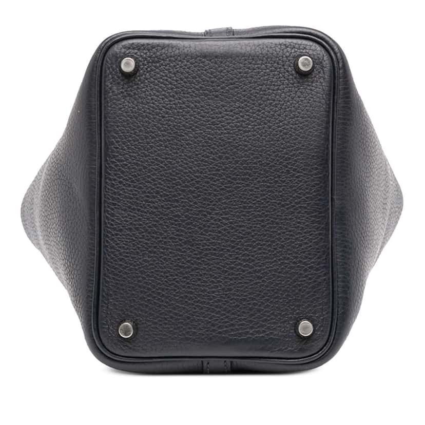 Hermès Clemence and Swift Picotin Lock 18 Eclat Blue Leather Good condition - Inside View