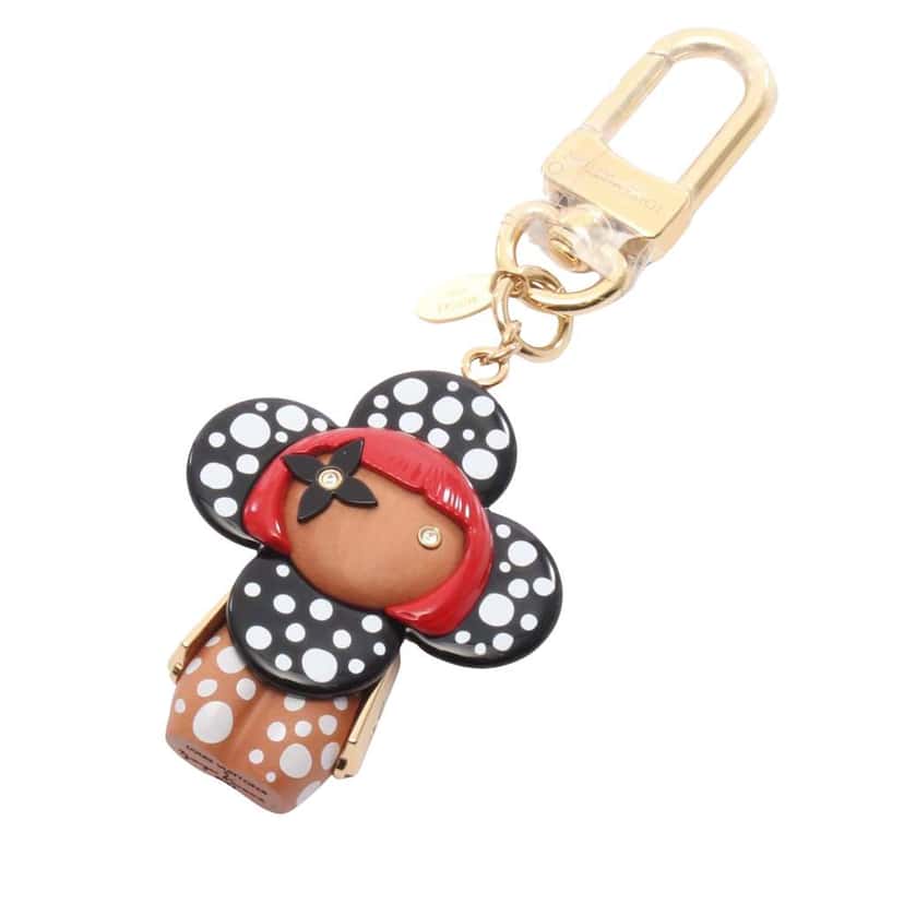 Louis Vuitton Yayoi Kusama Infinity Dot Wood Vivienne Bag Charm Black Very good condition - Front View