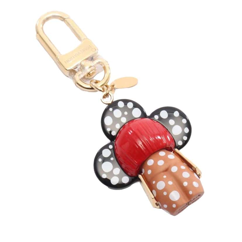 Louis Vuitton Yayoi Kusama Infinity Dot Wood Vivienne Bag Charm Black Very good condition - Back View