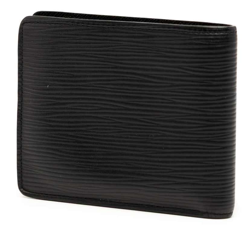 Louis Vuitton Epi Multiple Wallet Black Leather Good condition - Back View