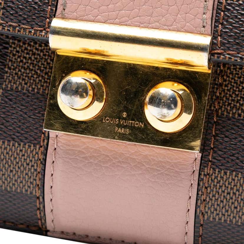 Louis Vuitton Damier Ebene Cuir Taurillon Wight Brown Very good condition - Box View