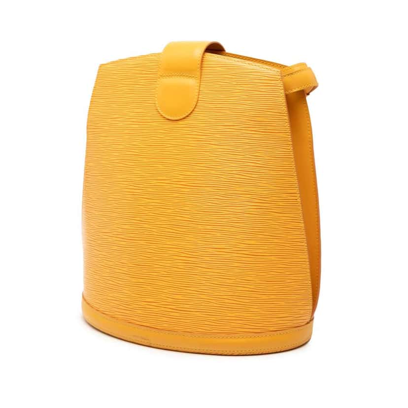 Louis Vuitton Epi Cluny Yellow Leather Good condition - Back View