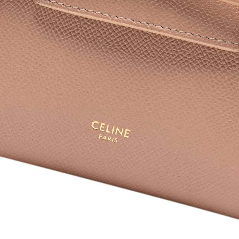 Celine Pico Grained Calfskin Belt Bag Brown Leather Good condition - Model View