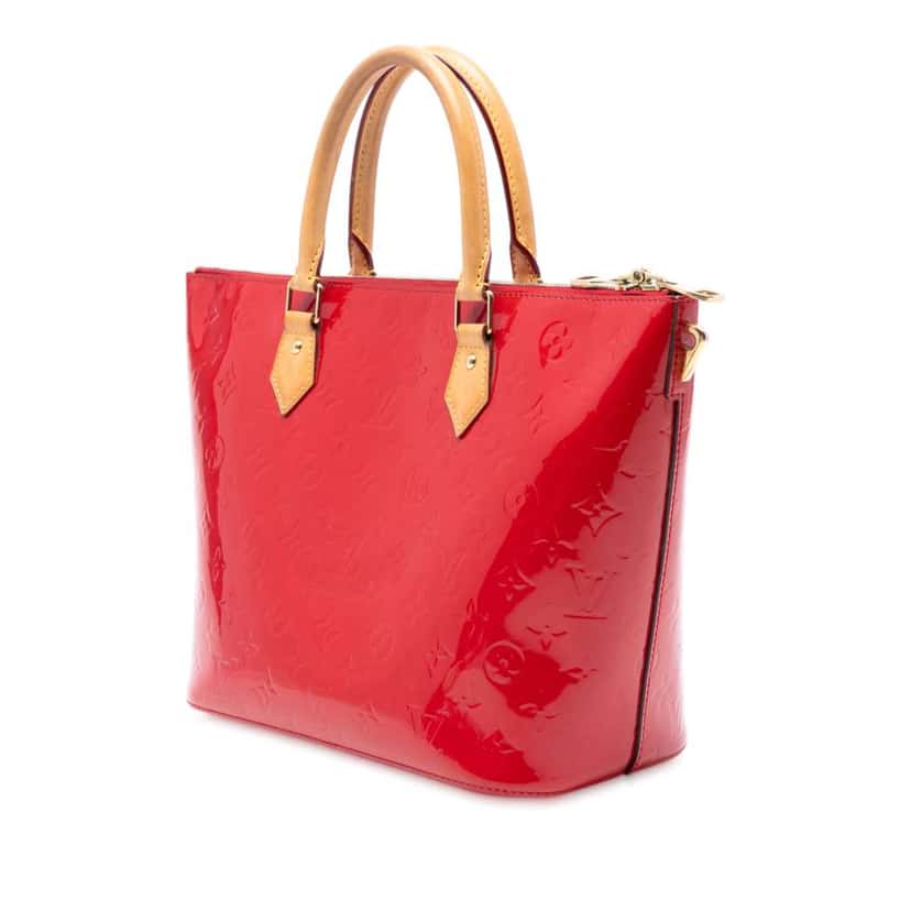 Louis Vuitton Monogram Vernis Montebello MM Red Leather Good condition - Back View