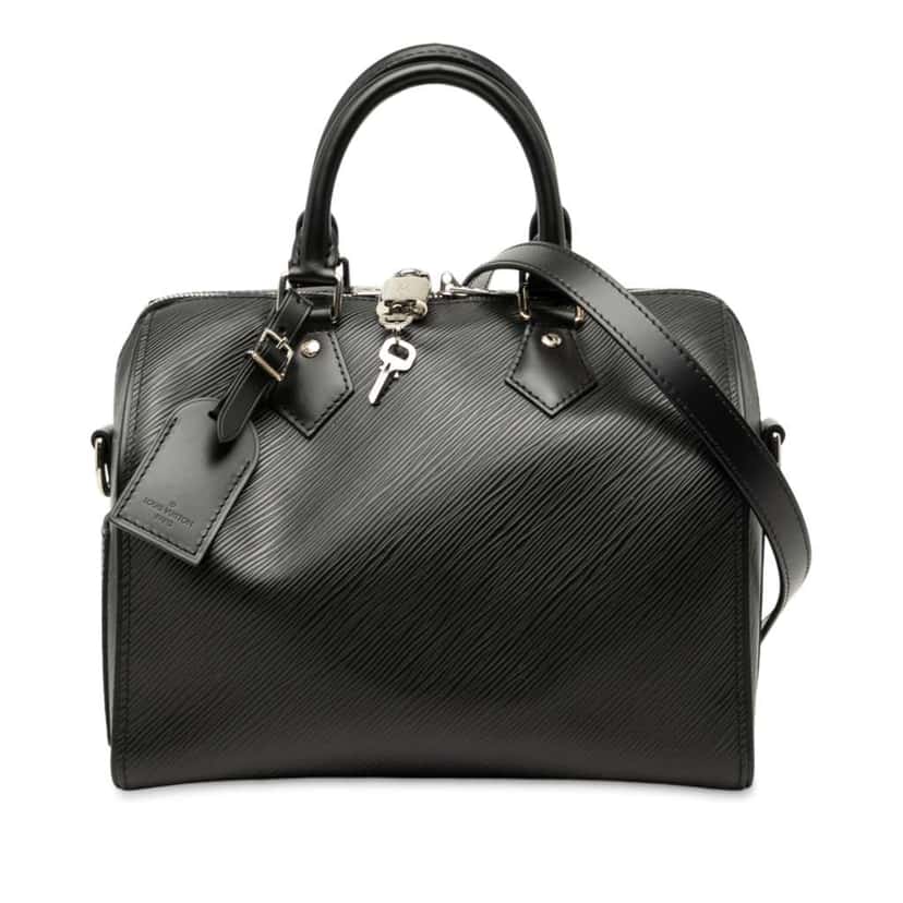 Louis Vuitton Epi Speedy Bandouliere 25 Black Leather Good condition - Front View