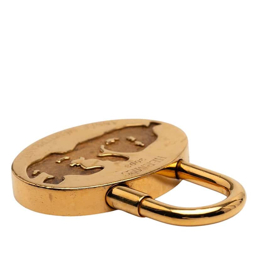 Hermès Gold Plated Annee Mediterranee Cadena Bag Charm Gold Metal Good condition - Inside View