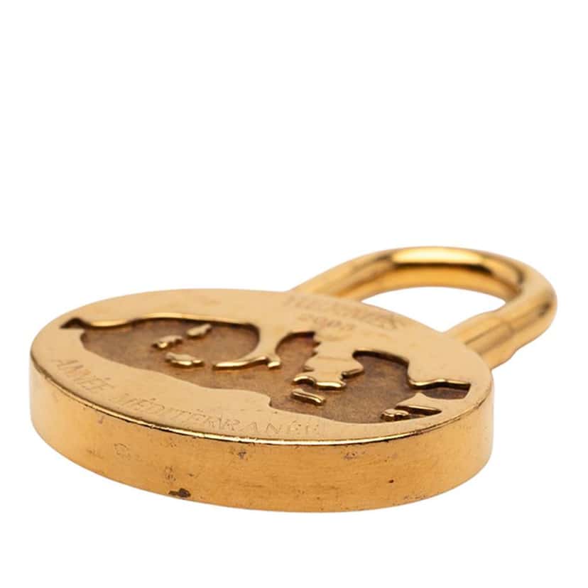 Hermès Gold Plated Annee Mediterranee Cadena Bag Charm Gold Metal Good condition - Model View