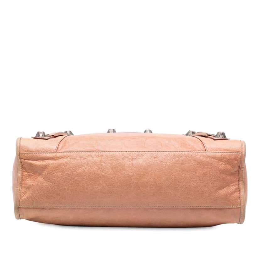 Balenciaga Lambskin Motocross Giant 21 Classic City Satchel Brown Leather Good condition - Inside View