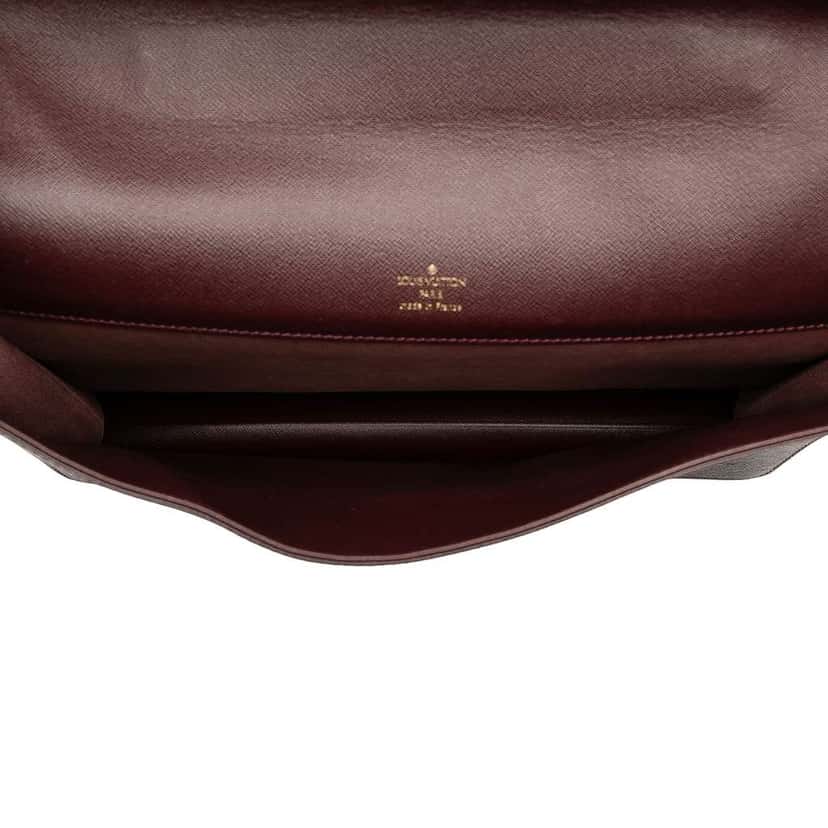 Louis Vuitton Taiga Serviette Kourad Briefcase Red Leather Good condition - Model View