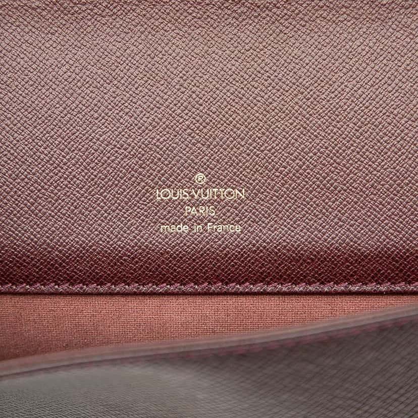 Louis Vuitton Taiga Serviette Kourad Briefcase Red Leather Good condition - Box View