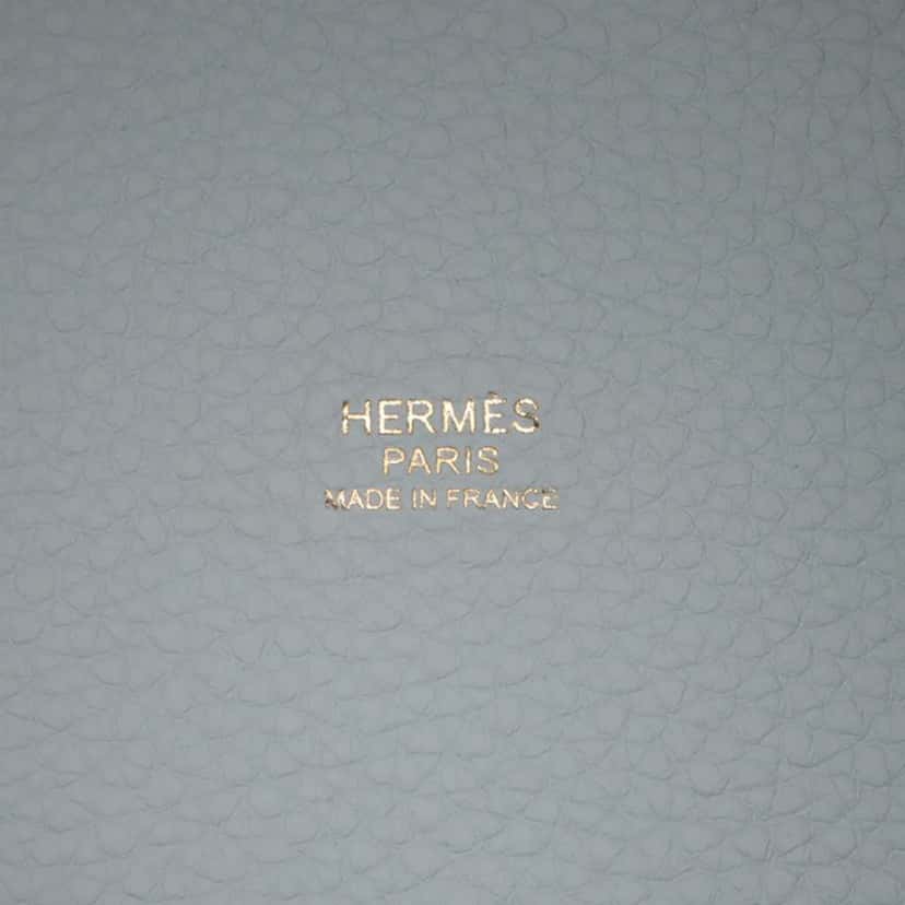 Hermès Clemence Picotin Lock 22 Blue Leather Good condition - Model View