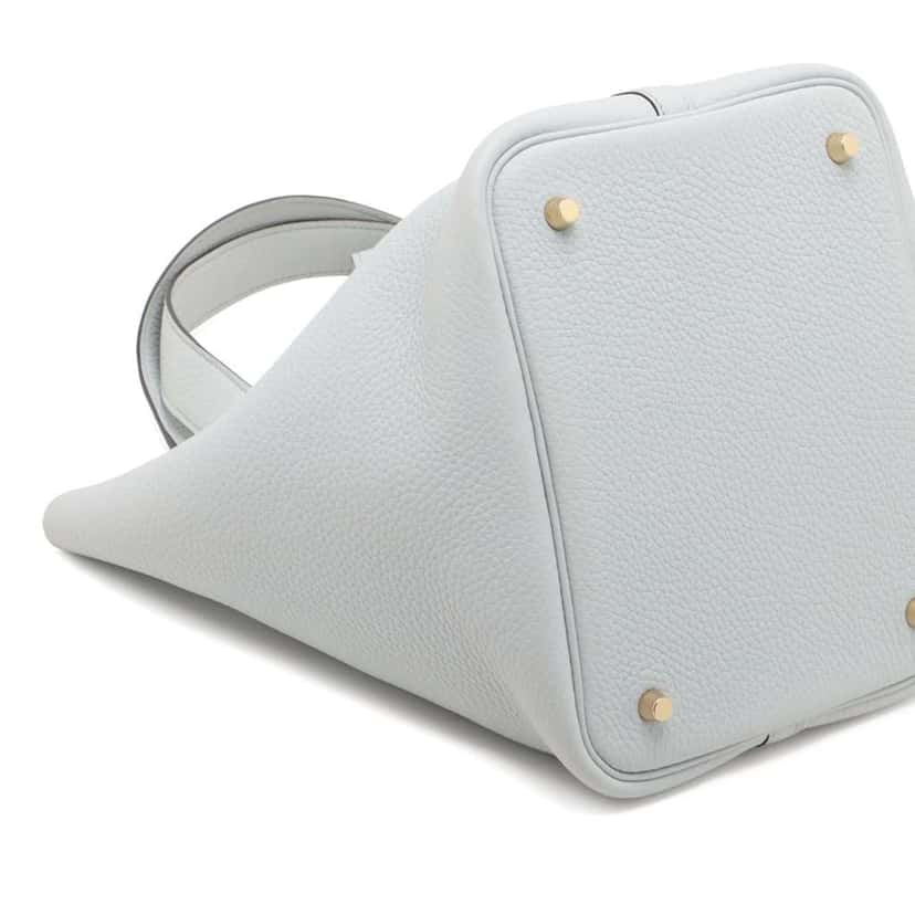 Hermès Clemence Picotin Lock 22 Blue Leather Good condition - Box View