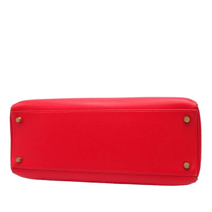 Hermès Gulliver Kelly II Retourne 32 Red Leather Good condition - Inside View