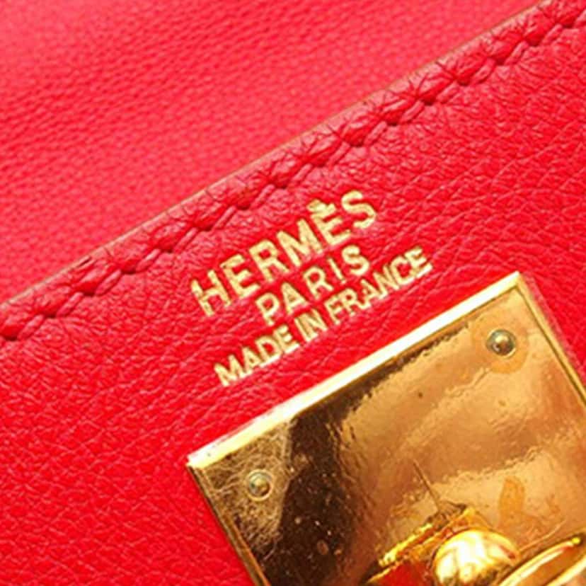Hermès Gulliver Kelly II Retourne 32 Red Leather Good condition - Model View