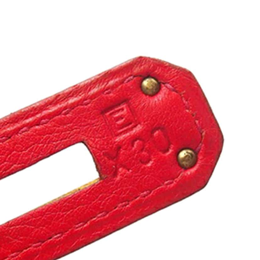 Hermès Gulliver Kelly II Retourne 32 Red Leather Good condition - Box View