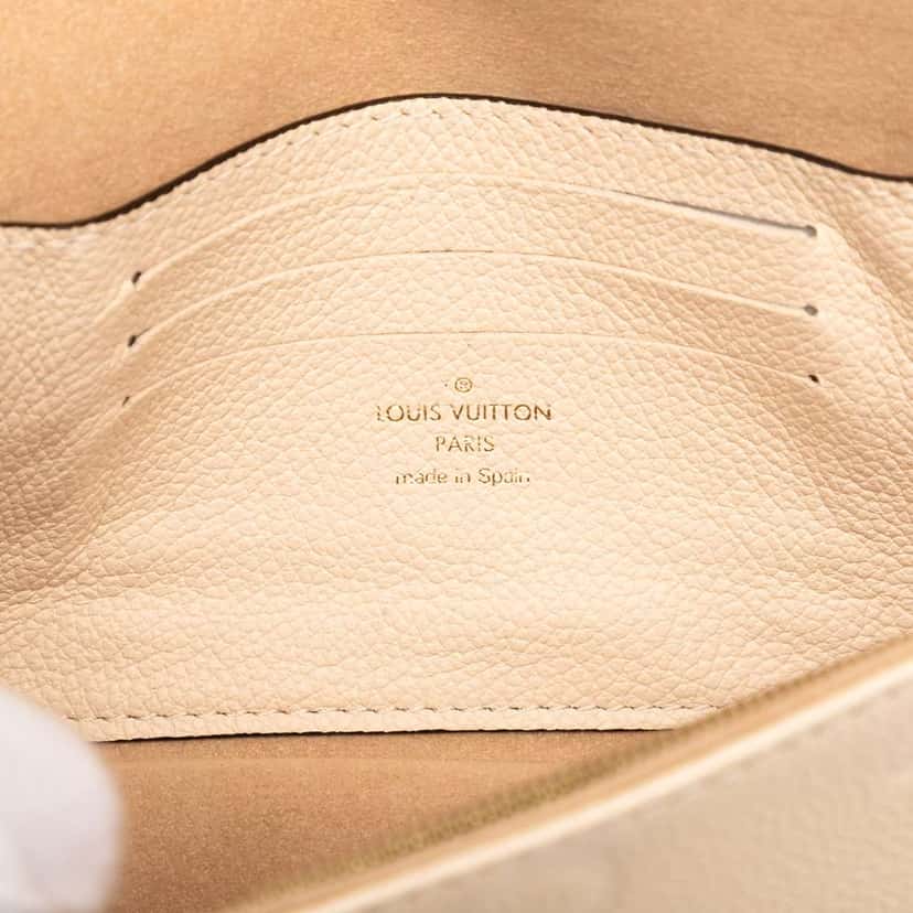 Louis Vuitton Monogram Empreinte Giant Ivy Wallet on Chain Brown Leather Very good condition - Box View