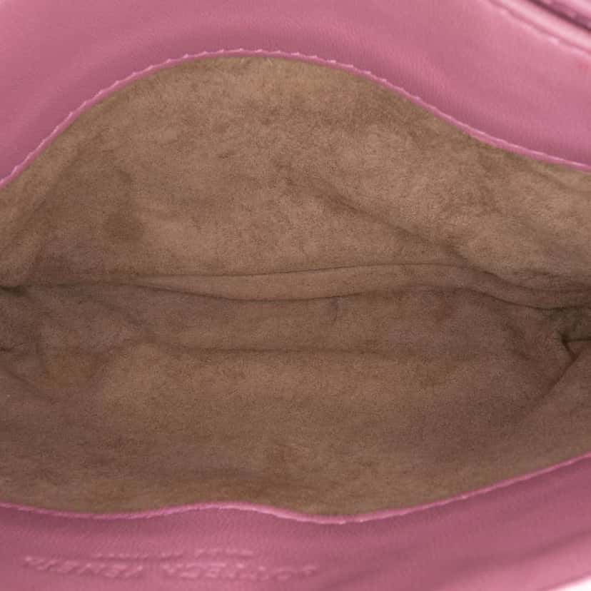 Bottega Veneta Baby Nappa Intrecciato Olimpia Crossbody Pink Leather Very good condition - Model View