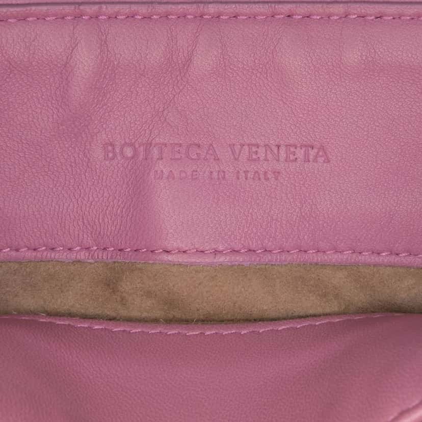 Bottega Veneta Baby Nappa Intrecciato Olimpia Crossbody Pink Leather Very good condition - Box View