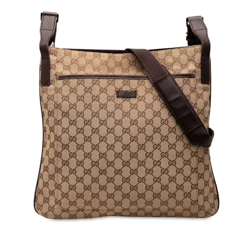 Gucci GG Canvas Crossbody Brown Canvas Good condition - Front View