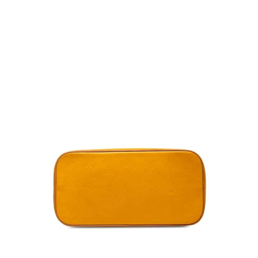 Louis Vuitton Monogram Vernis Houston Yellow Leather Good condition - Inside View