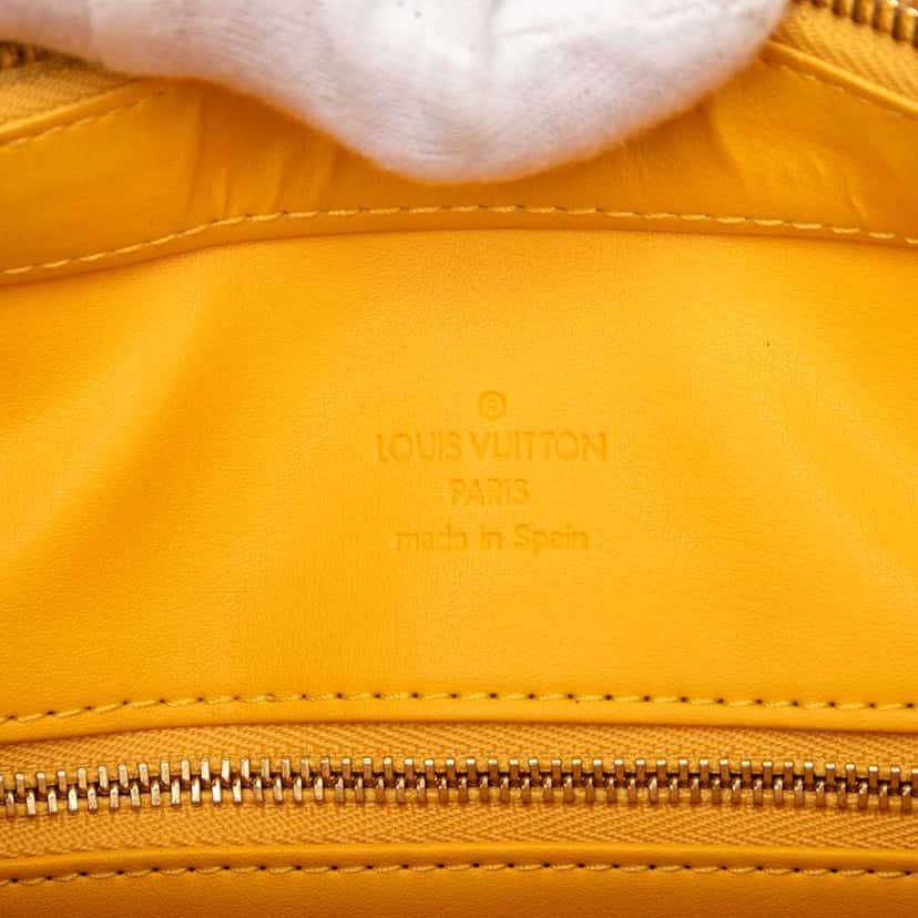 Louis Vuitton Monogram Vernis Houston Yellow Leather Good condition - Box View