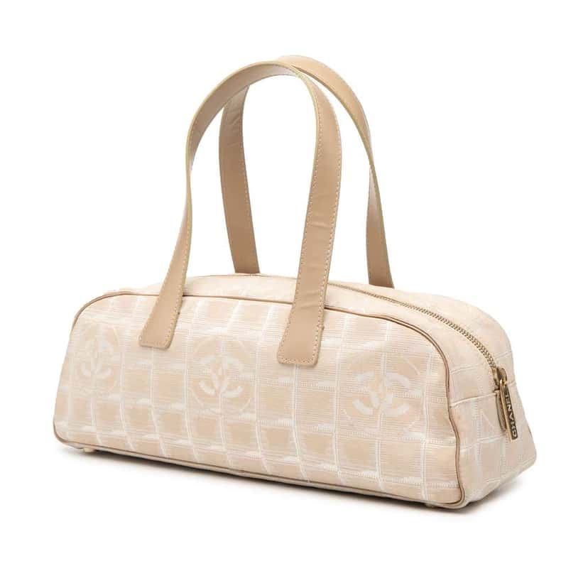 Chanel New Travel Line Nylon Handbag Brown Good condition - Back View