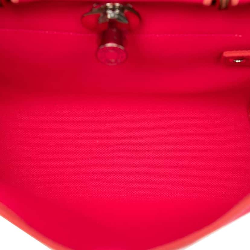 Hermès Toile Herbag Zip 31 Laque Pink Canvas Good condition - Model View
