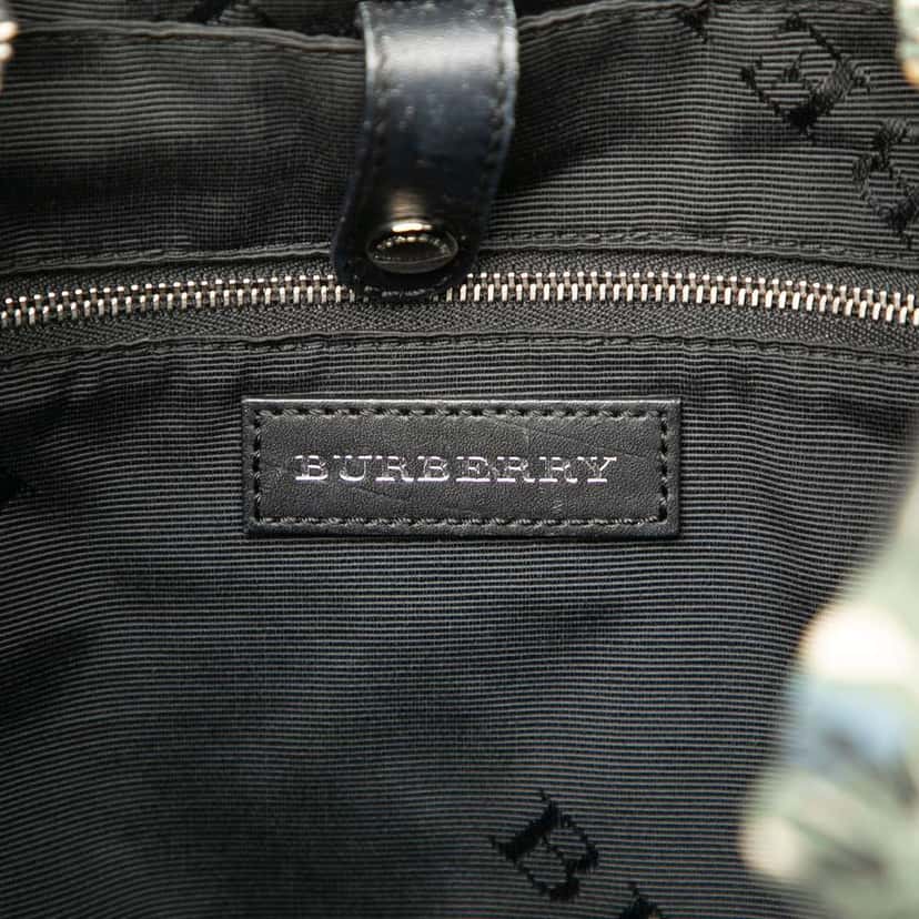 Burberry Nylon Graffiti Rucksack Backpack Green Good condition - Box View
