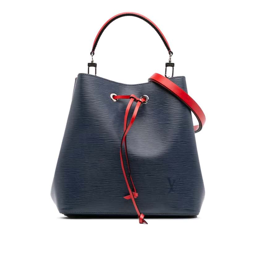 Louis Vuitton Epi NeoNoe MM Blue Leather Good condition - Front View