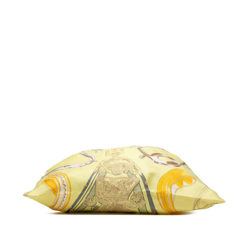 Hermès Etriers Silk So Tote Yellow Silk Very good condition - Inside View