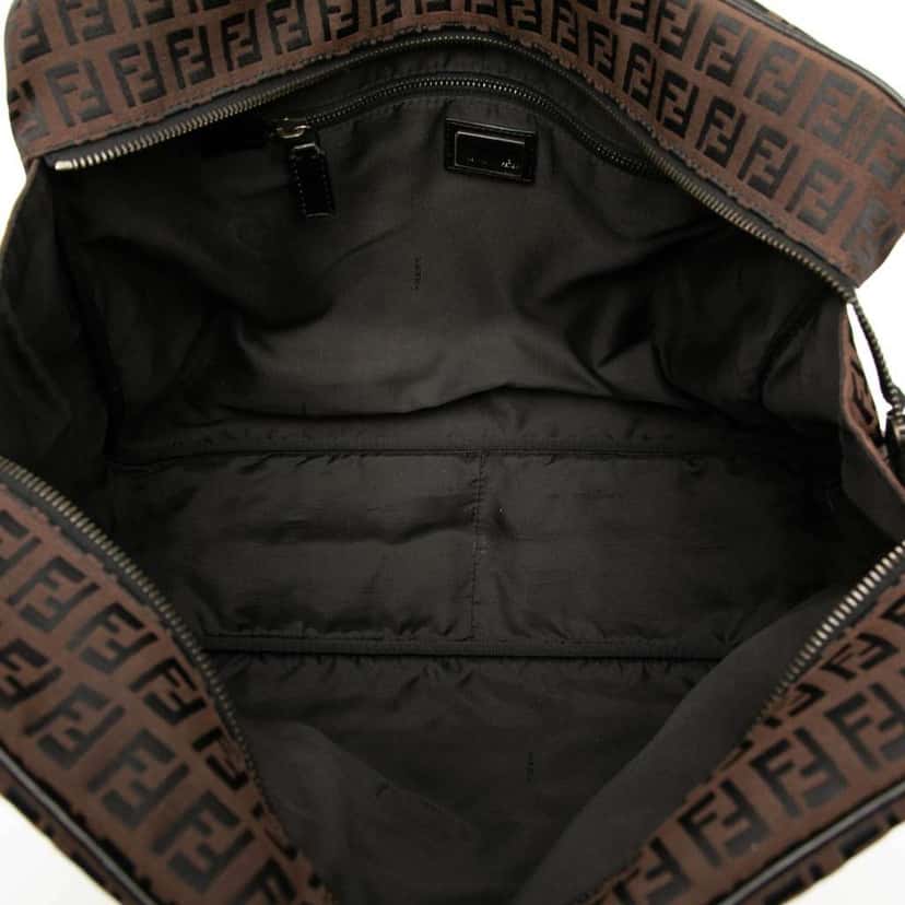 Fendi Zucchino Canvas Business Bag Brown Canvas Good condition - Model View