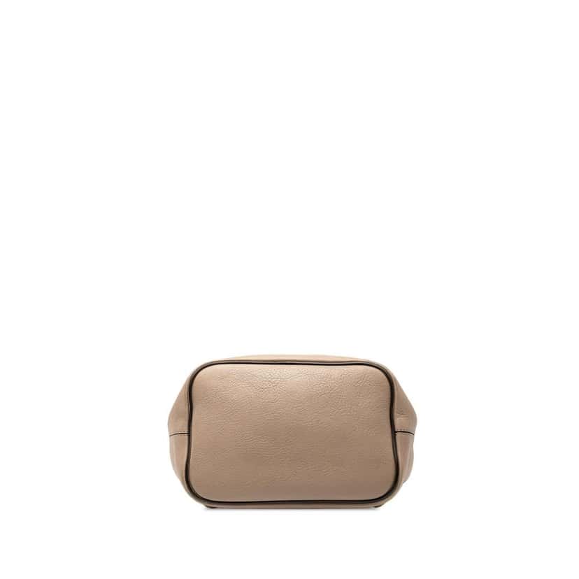 Chloé Medium Calfskin and Suede Faye Backpack Brown Leather Good condition - Inside View
