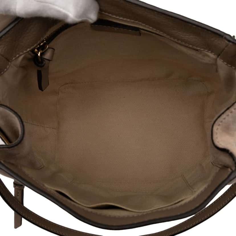 Chloé Medium Calfskin and Suede Faye Backpack Brown Leather Good condition - Model View