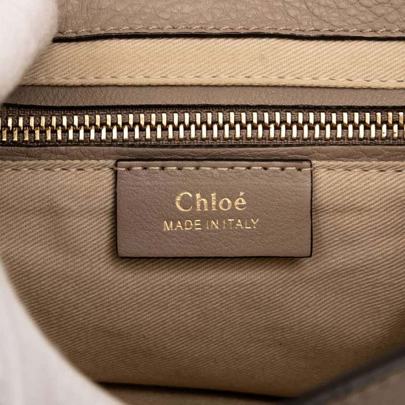Chloé Medium Calfskin and Suede Faye Backpack Brown Leather Good condition - Box View