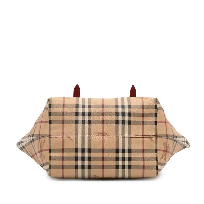 Burberry Small Haymarket Check Coated Canvas Salisbury Tote Brown Canvas Good condition - Inside View