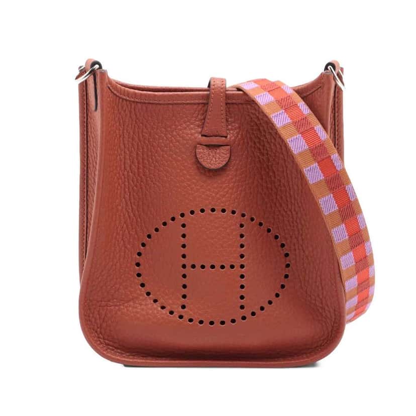 Hermès Clemence Evelyne Amazone 16 Brown Leather Good condition - Front View