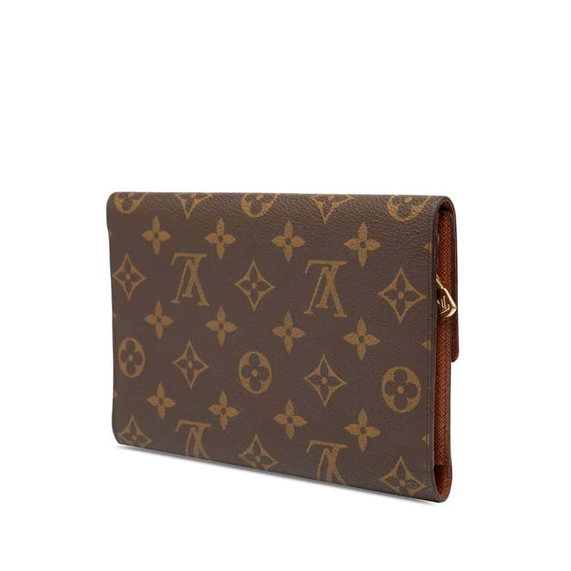 Louis Vuitton Monogram Passport Organizer Wallet Brown Good condition - Back View