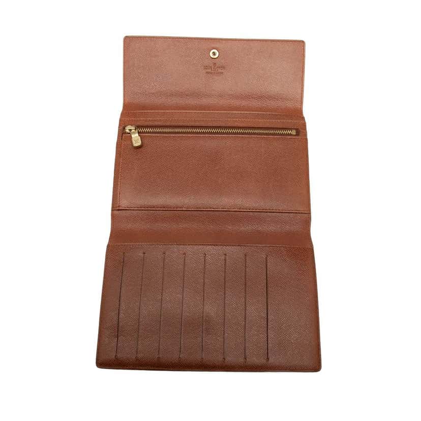 Louis Vuitton Monogram Passport Organizer Wallet Brown Good condition - Model View