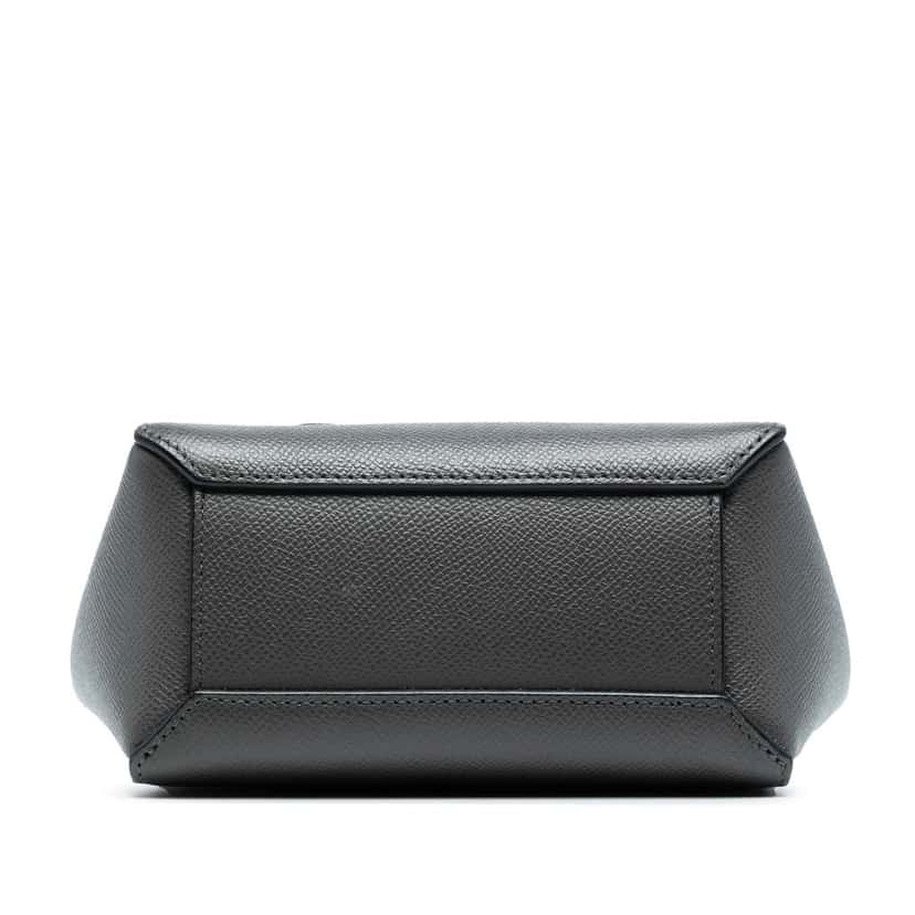Celine Pico Grained Calfskin Belt Bag Grey Leather Good condition - Inside View