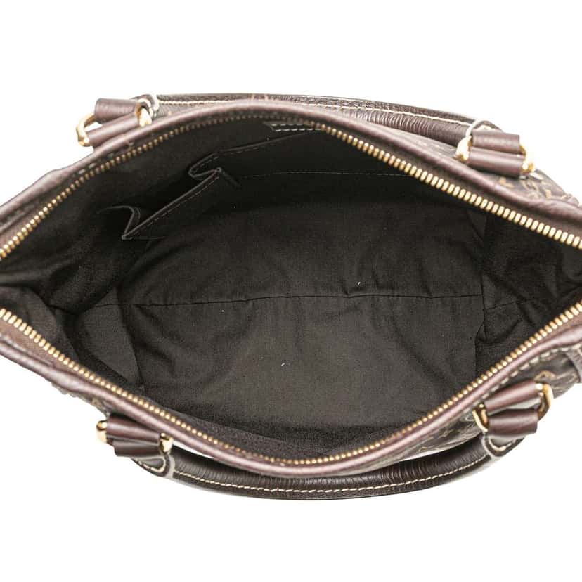Louis Vuitton Monogram Mini Lin Besace Angele Brown Canvas Good condition - Model View
