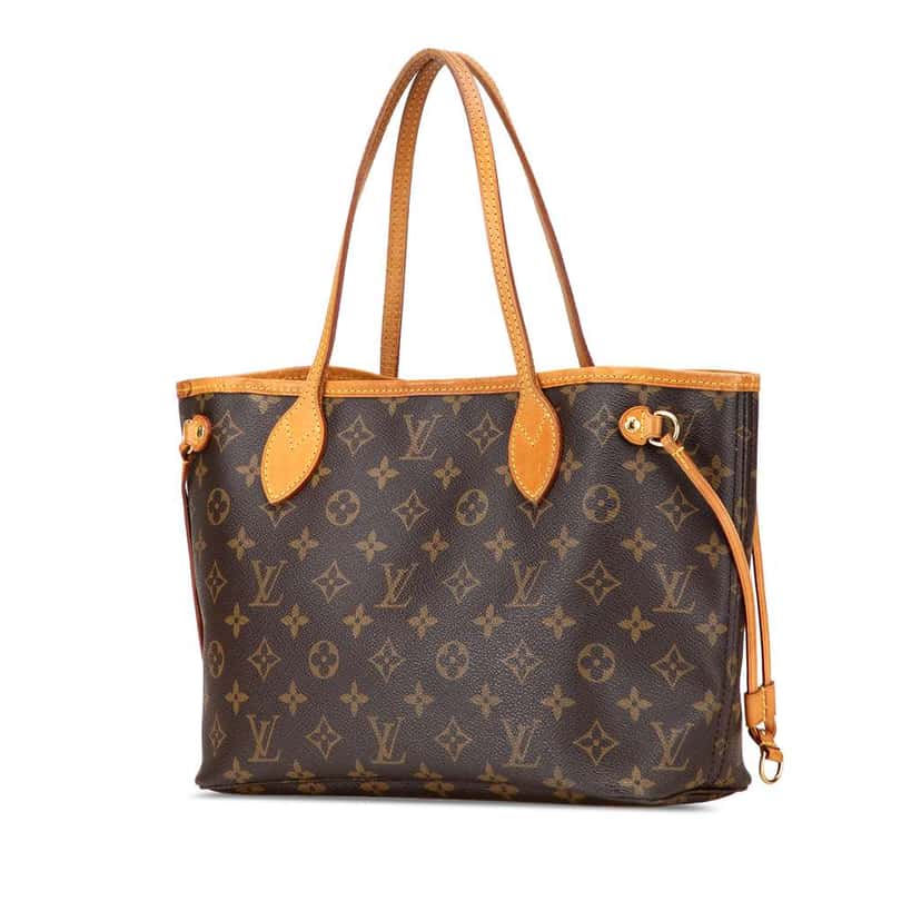 Louis Vuitton Monogram Neverfull PM Brown Canvas Good condition - Back View