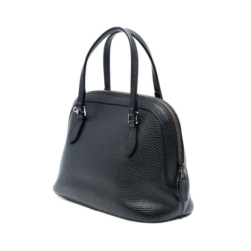 Gucci Mini Leather Dome Satchel Black Leather Very good condition - Back View