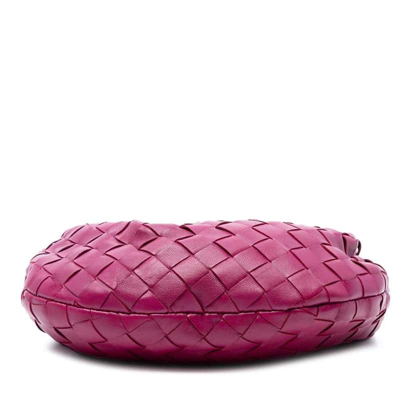 Bottega Veneta Mini Nappa Intrecciato Jodie Pink Leather Good condition - Inside View