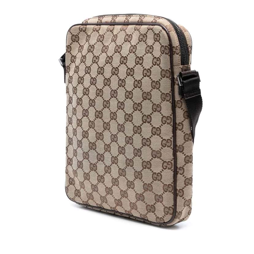 Gucci GG Canvas Crossbody Brown Canvas Good condition - Back View