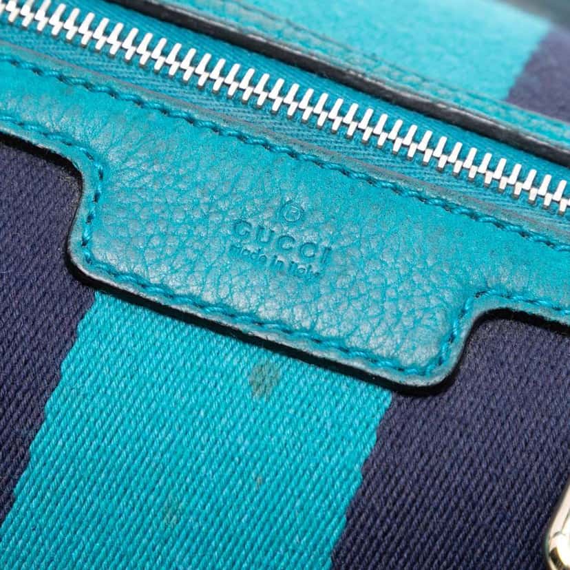 Gucci Small GG Canvas Web Joy Boston Bag Brown Canvas Good condition - Box View