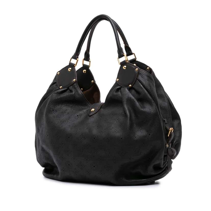 Louis Vuitton Monogram Mahina XL Black Leather Good condition - Back View