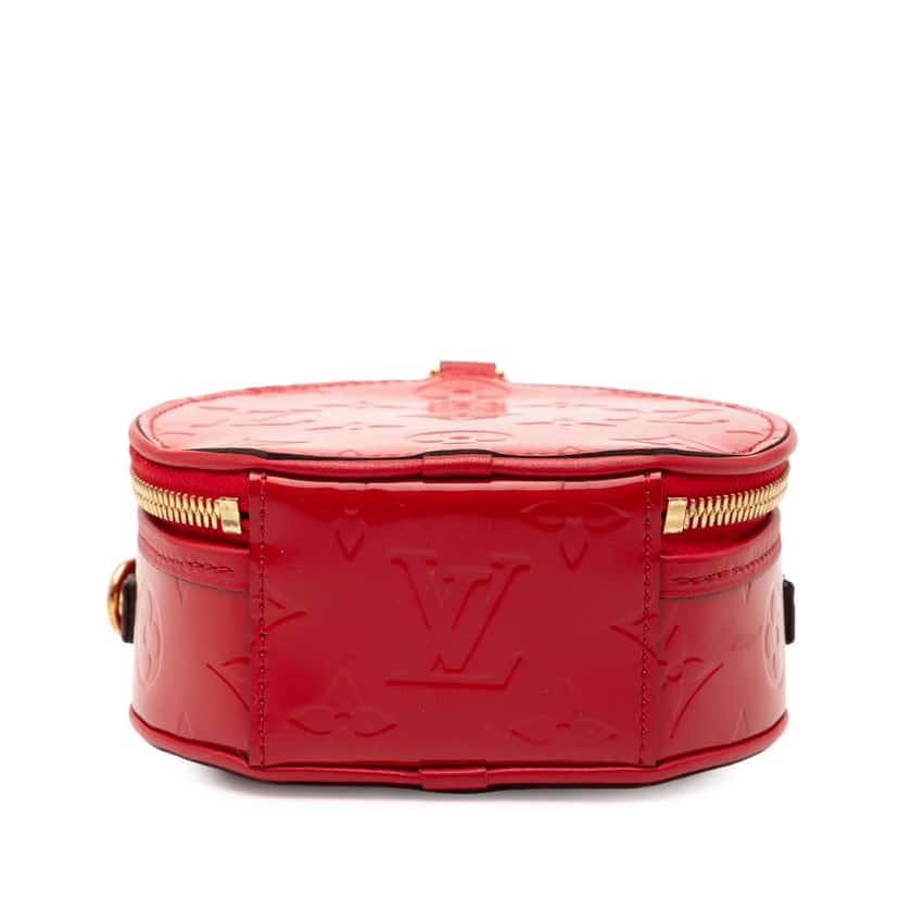Louis Vuitton Monogram Vernis Mini Boite Chapeau Souple Red Leather Good condition - Inside View