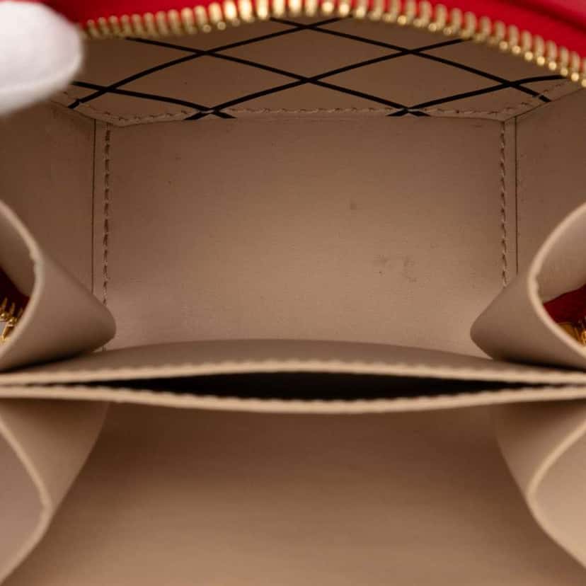 Louis Vuitton Monogram Vernis Mini Boite Chapeau Souple Red Leather Good condition - Box View