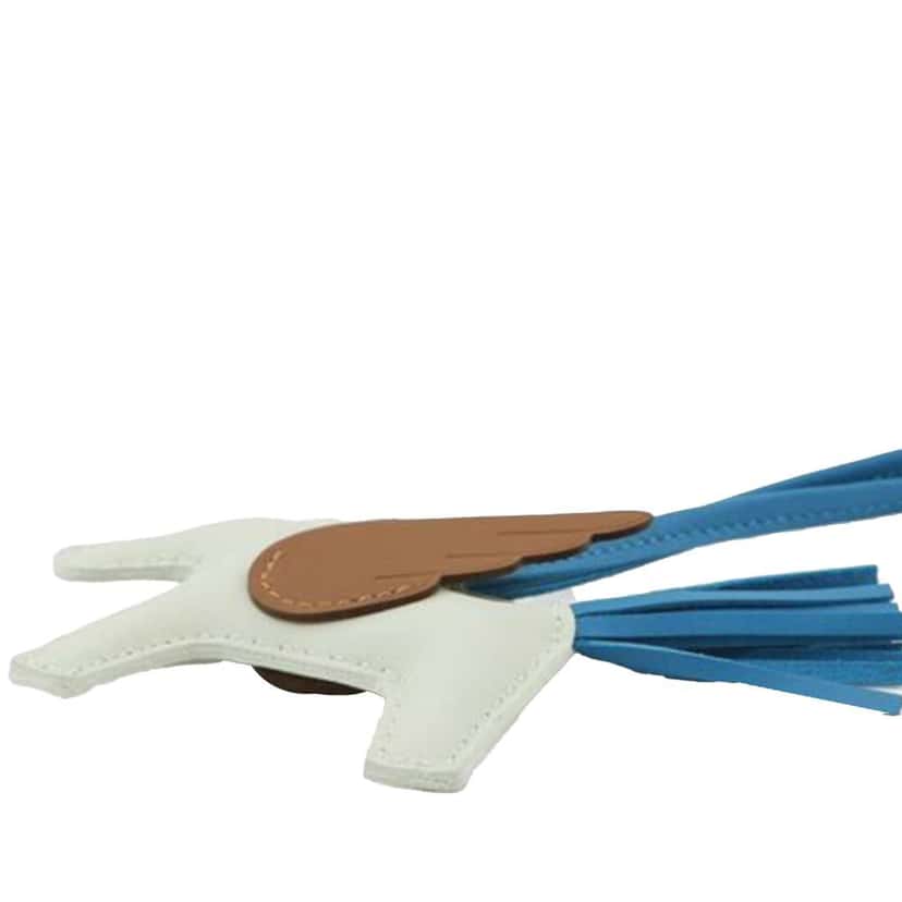 Hermès Milo Lambskin and Swift Grigri Rodeo Pegase Bag Charm PM Green Leather Good condition - Box View