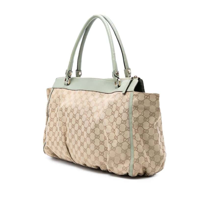 Gucci GG Canvas Abbey D Ring Tote Brown Canvas Good condition - Back View